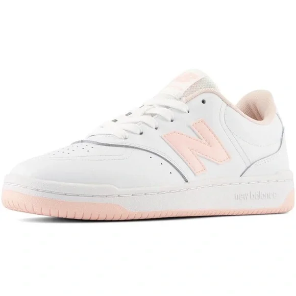 New Balance White and Pink Sneakers - Picture 1 of 4